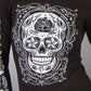 Hot Leathers GLC3183 Sugar Skull Black Long Sleeve Ladies Shirt