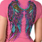Hot Leathers Ladies Dream Wings T-Shirt GLD1589