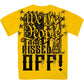 Hot Leathers GMD1507 Men's Yellow We The People Are Pissed Off T-Shirt
