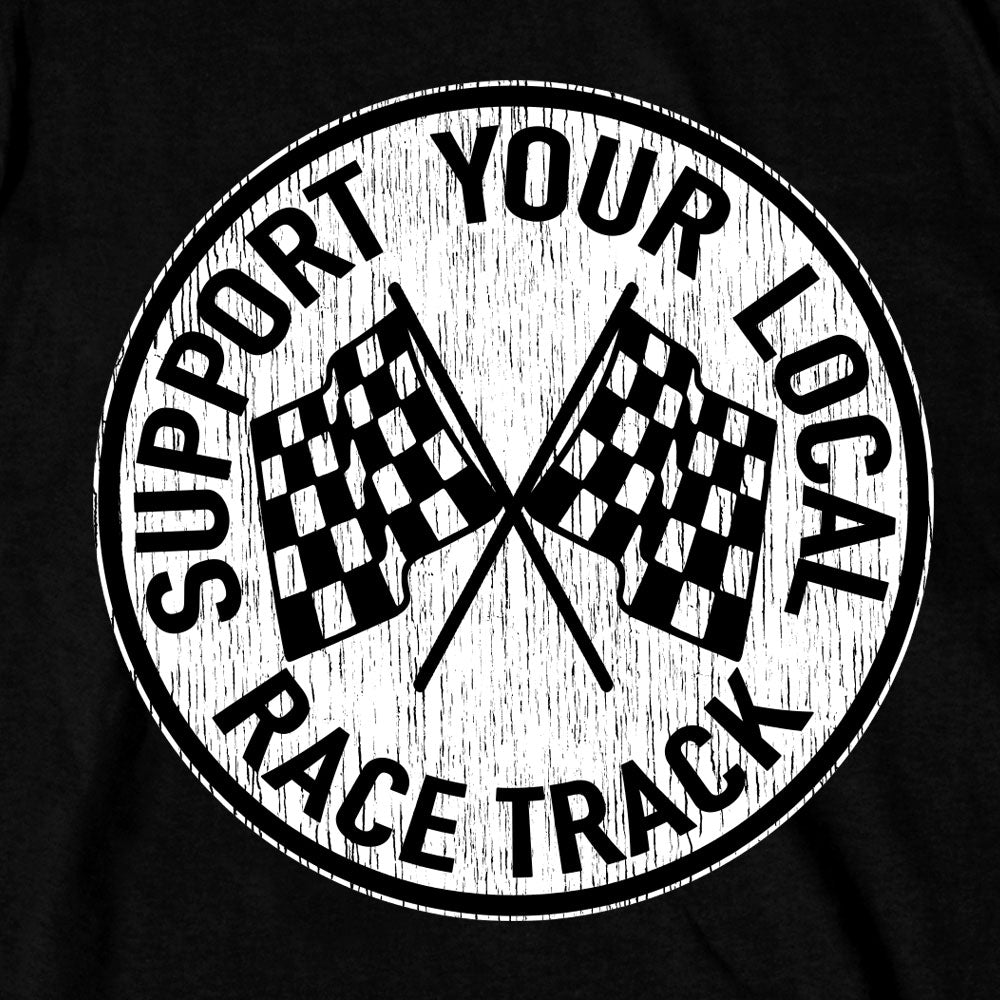 Hot Leathers Men's Support Your Local Race Track T-Shirt GMD1511