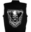 Hot Leathers GMD5076 Mens Assassin Sleeveless Black Denim Shirt