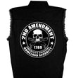 Hot Leathers GMD5200 Men's '2nd Amendment America's Original Homeland Security' Sleeveless Black Denim Shirt
