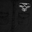 Hot Leathers GMD5237 Mens 'Shredder Skull' Black Sleeveless Denim Shirt