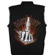 Hot Leathers GMD5453 Men's 'Bone Finger' Sleeveless Black Denim Shirt