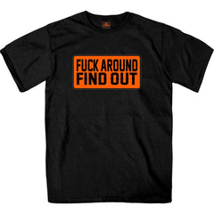 Hot Leathers Men'sF*** Around Find Out T-Shirt GMS1504