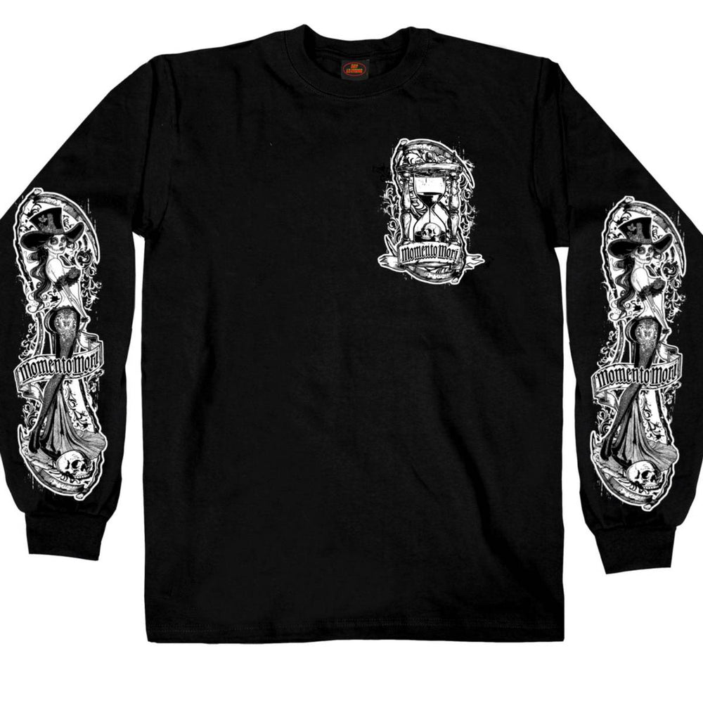 Hot Leathers GMS2529 Men’s Mori Momento Long Sleeve Black Shirt