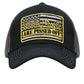 Hot Leathers We The People Black and Grey Trucker Hat GSH1056