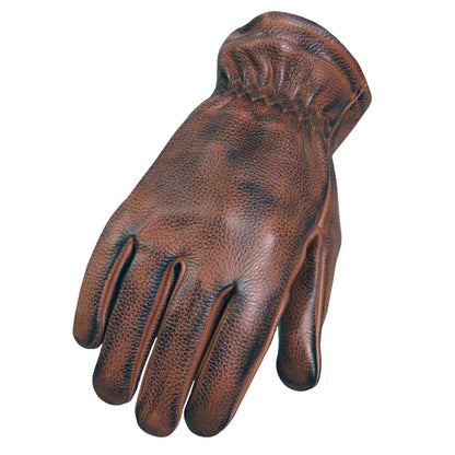 Hot Leathers Distressed Brown Leather Driving Gloves GVM1029