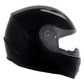 Milwaukee Helmets H510 Gloss Black Chit-Chat Full Face Wireless Motorcycle Helmet-Stream Music-Phone Calls