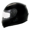 Milwaukee Helmets H510 Gloss Black Chit-Chat Full Face Wireless Motorcycle Helmet-Stream Music-Phone Calls