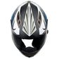 Milwaukee Helmets H512 Titanium and Blue Chit-Chat Full Face Wireless Motorcycle Helmet-Stream Music-Phone Calls