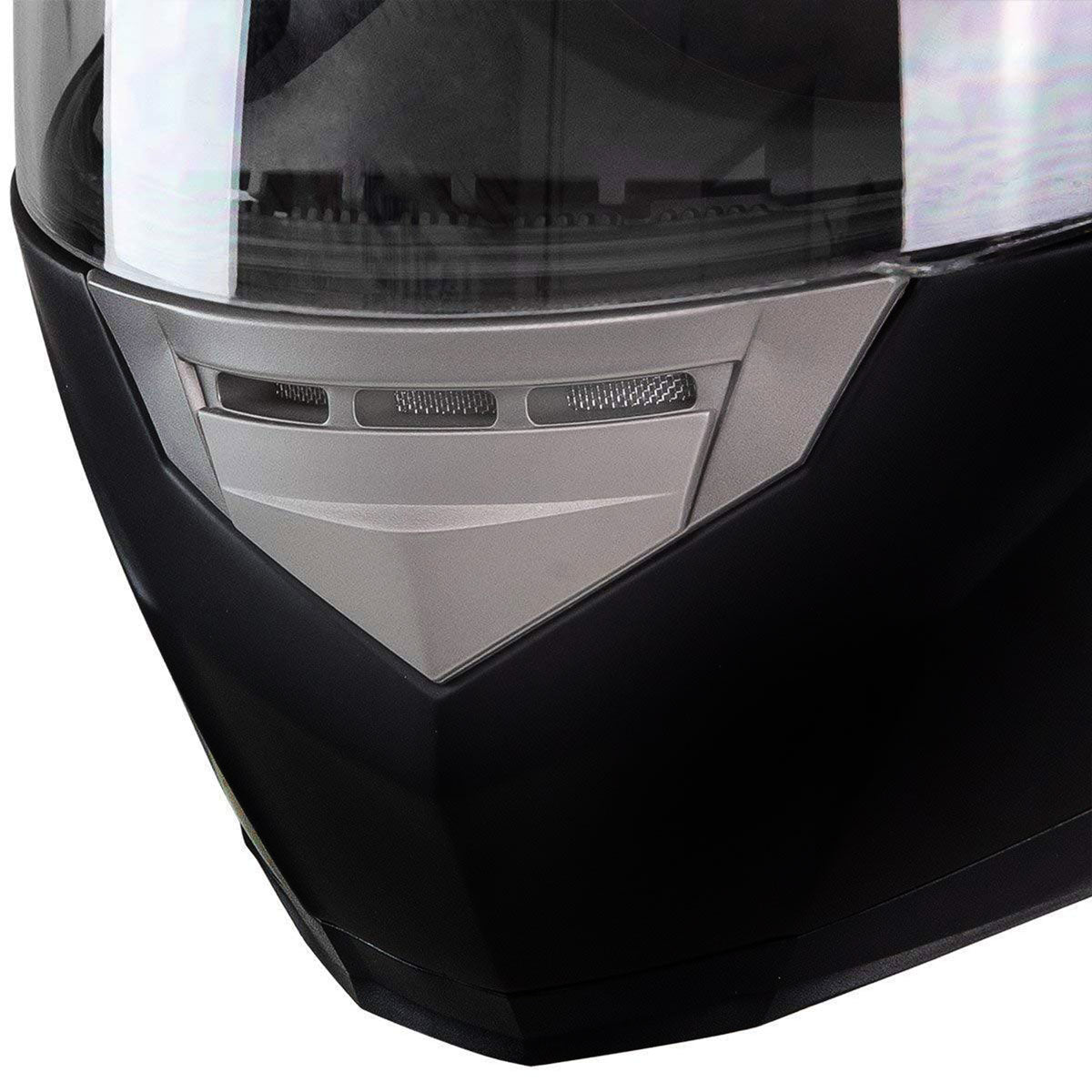 Milwaukee Helmets H510 Gloss Black Chit-Chat Full Face Wireless Motorcycle Helmet-Stream Music-Phone Calls
