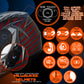 Milwaukee Helmets H520 Titanium and Red Chit-Chat Full Face Wireless Motorcycle Helmet-Stream Music-Phone Calls