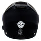 Milwaukee Helmets H7005 Flat Black Mayday Modular Full Face Wireless Motorcycle Helmet-Stream Music-Phone Calls