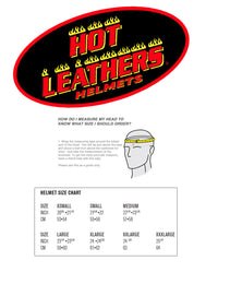 Hot Leathers HLT68 American Flag Black Glossy Motorcycle