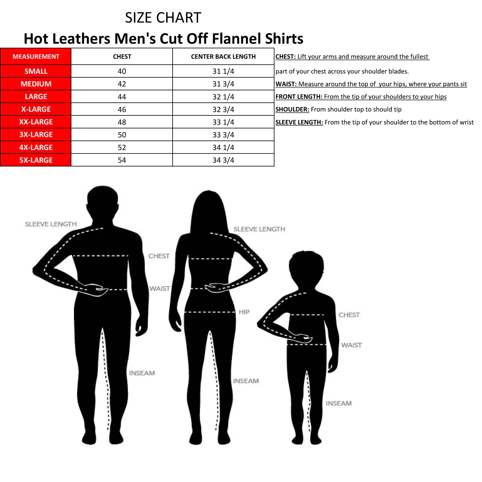 Hot Leathers FLM5203 Men's No Sleeve Fringe Grey and Black Flannel Shirt