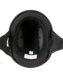 Hot Leathers HLD1052 DOT Skull Cap Half Helmet - Flat Black with Purple Butterfly Design Bikers
