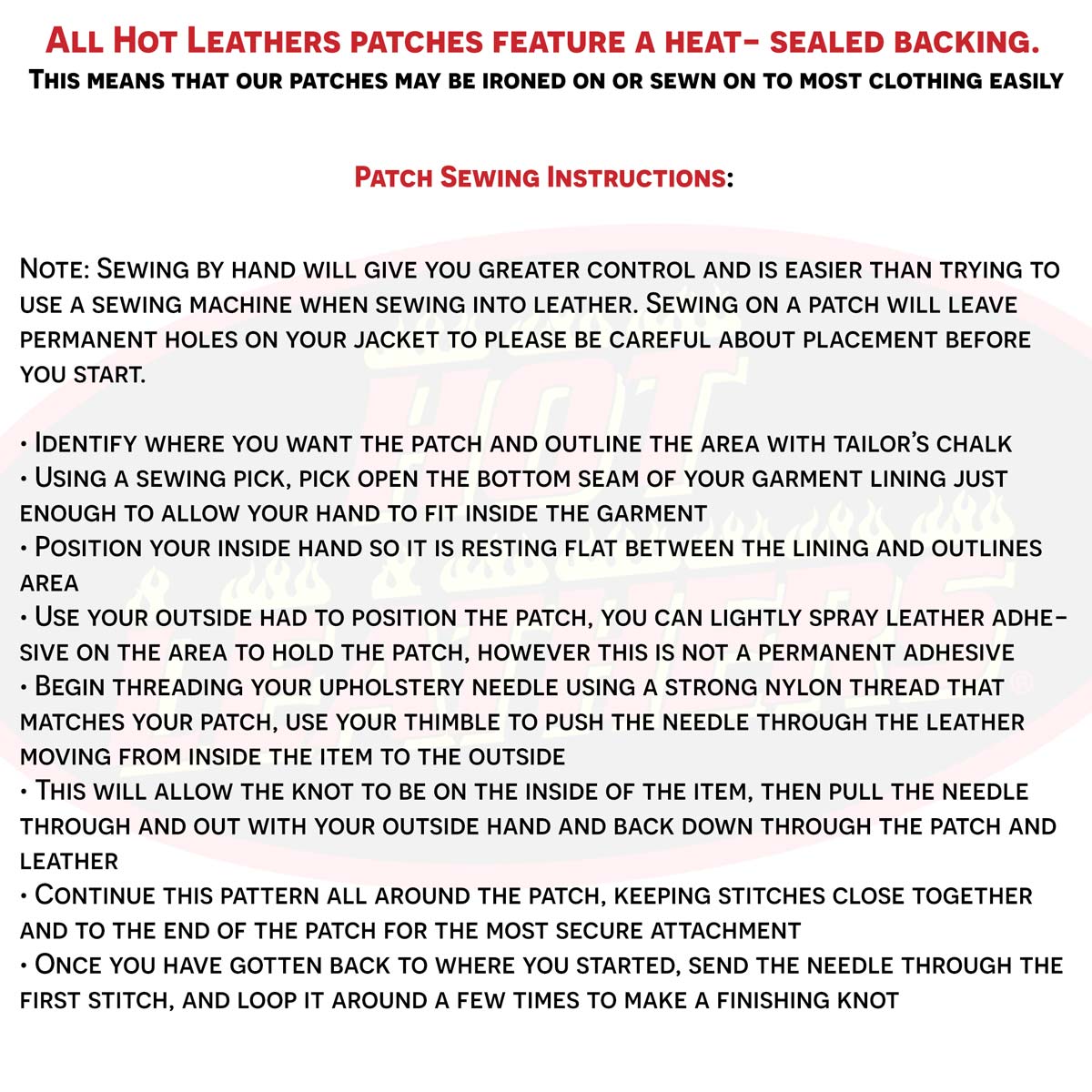 Hot Leathers We Owe Them All Patch PPL9965