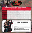Hot Leathers FLL3002 Ladies Black and Salmon Long Sleeve Flannel