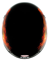 Hot Leathers HLD1006 Black Out Eagle Motorcycle DOT Approved Skull Cap Half Helmet Bikers