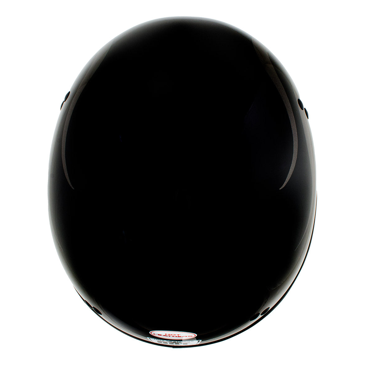 Hot Leathers HLD1036 Silver Flames Gloss Black Motorcycle DOT Approved Skull Cap Half Helmet