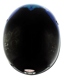 Hot Leathers HLD1045 Gloss Black Cross De Lis Advanced DOT Approved Skull Half Helmet Biker
