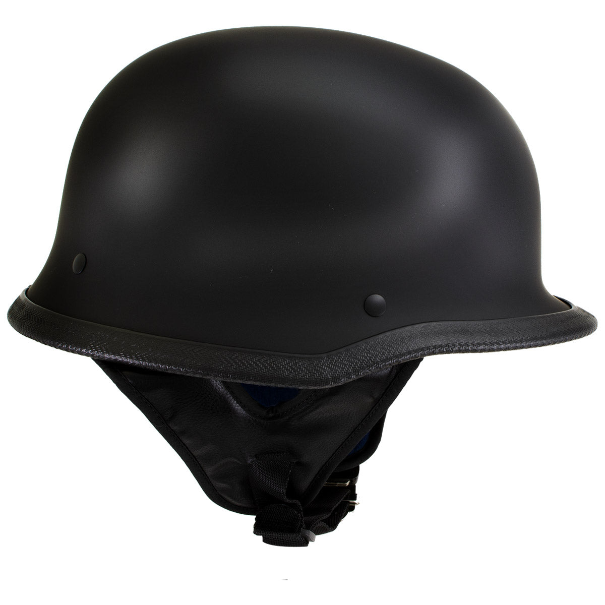 Hot Leathers Gloss Black The Hanz German Style Vintage Motorcycle