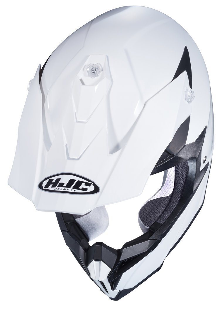 HJC i50  Solid Glossy White Off Road Moto Cross Motorcycle Helmet