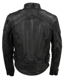 Milwaukee Leather USA MADE MLJKL5001 Women's Black Foxy Premium Motorcycle Leather Jacket with Vents