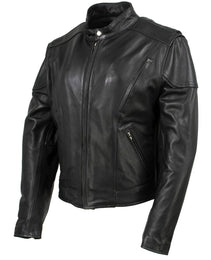 Milwaukee Leather USA MADE MLJKL5001 Women's Black Foxy Premium Motorcycle Leather Jacket with Vents