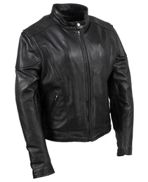 Milwaukee Leather USA MADE MLJKL5001 Women's Black 'Foxy' Premium Motorcycle Leather Jacket with Vents