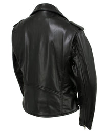 Milwaukee Leather USA MADE MLJKL5004 Women's Black The Flaunt Premium Classic Motorcycle Style Leather Jacket