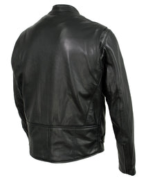 Milwaukee Leather USA MADE MLJKM5001 Men's Black Road Racer Premium Leather Motorcycle Jacket