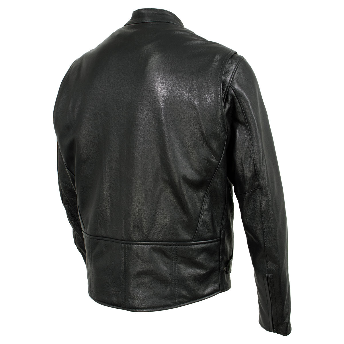 Milwaukee Leather USA MADE MLJKM5001 Men's Black 'Road Racer' Premium Leather Motorcycle Jacket
