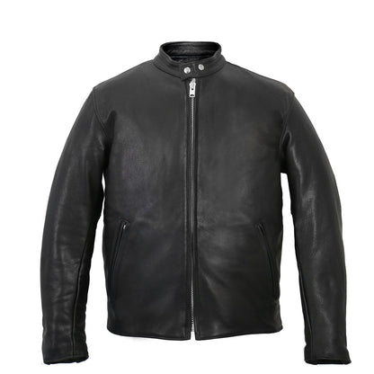 Hot Leathers JKM5006 USA Made Men's Black Leather Motorcycle Jacket