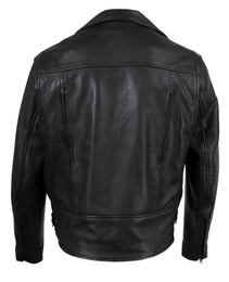 Milwaukee Leather USA MADE MLJKM5008 Men's Black Revolve Premium Leather Vented Motorcycle Jacket