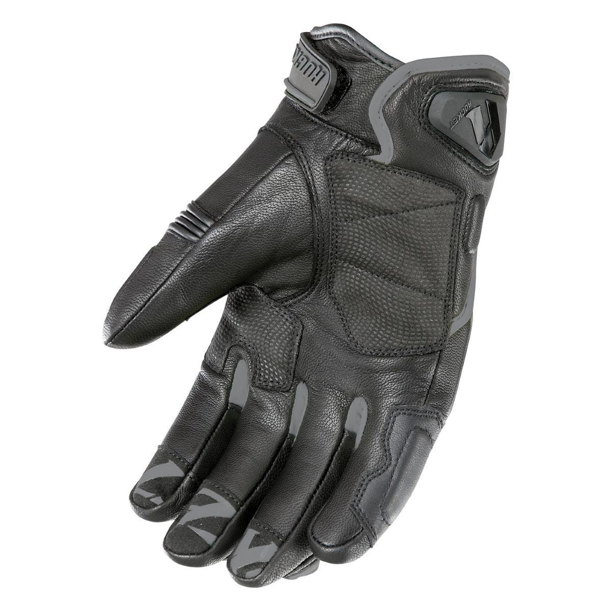 Joe Rocket Black Grey HIGHSIDE Leather Gloves