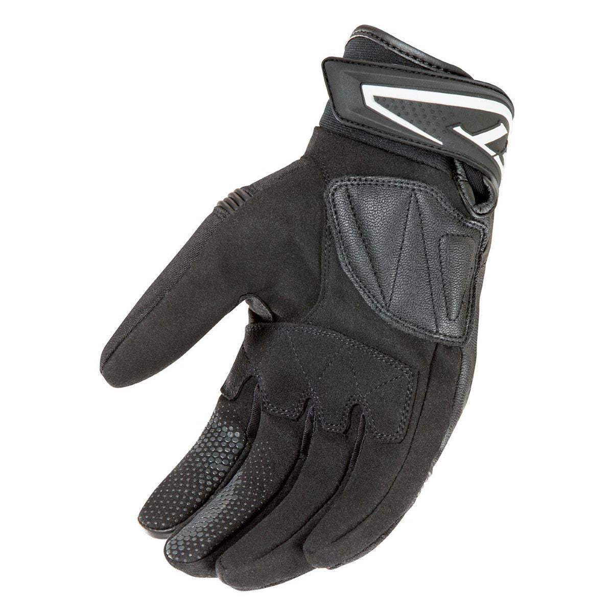 Joe Rocket Black and White V-SPORT Leather Gloves