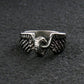 Hot Leathers JWR1102 Silver Wing Wheel Stainless Steel Ring