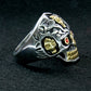 Hot Leathers JWR2202 Men's Holy Toledo Skull Stainless Steel Ring