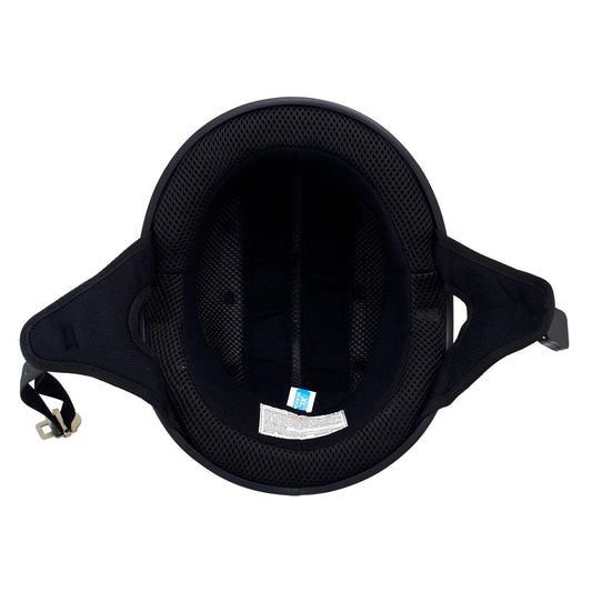 Klutch K-6 'Laid Low' Flat Black Half Face Motorcycle Skull Helmet