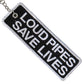 Hot Leathers KCH1001 Loud Pipes Save Lives Embroidered Key Chain