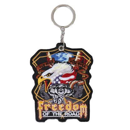Hot Leathers Midnight Eagle Embroidered Key Chain KCH1018