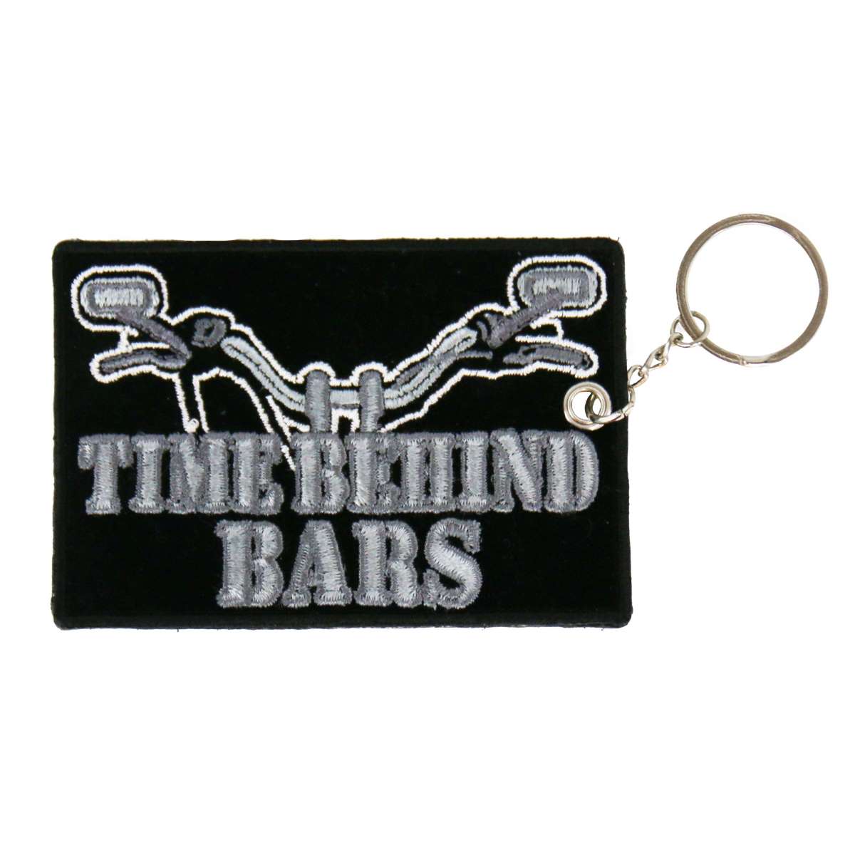 Hot Leathers Time Behind Bars Embroidered Key Chain KCH1028