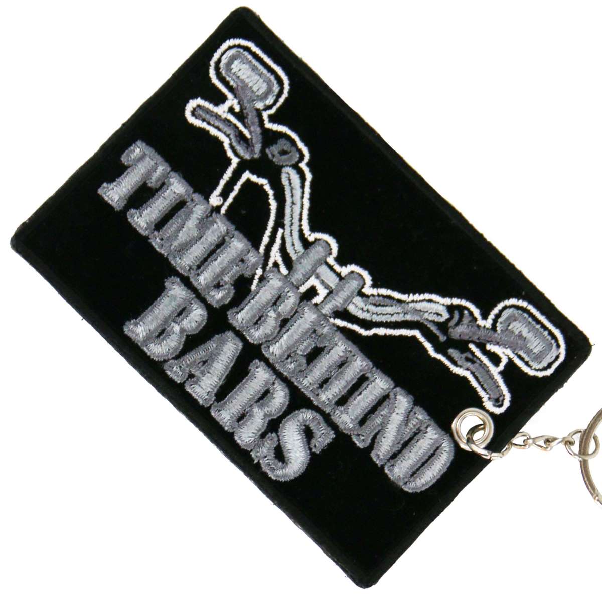 Hot Leathers Time Behind Bars Embroidered Key Chain KCH1028