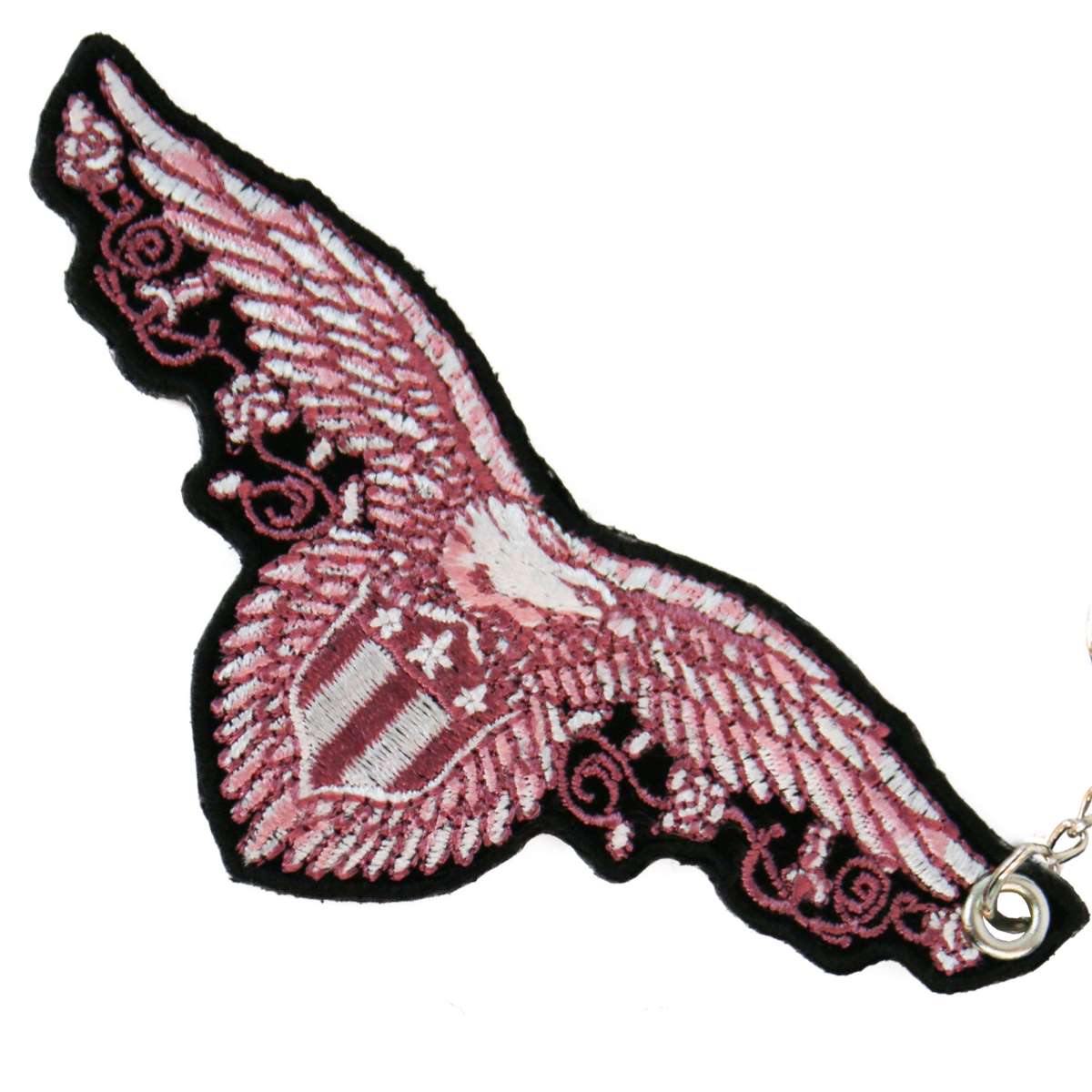 Hot Leathers Pink Eagle Embroidered Key Chain KCH1035