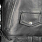 Milwaukee Leather LKL2700 Women's Classic Black Premium Leather Motorcycle Vintage Jacket with Side Laces