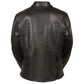 Milwaukee Leather LKL2720 Women's Black Classic Side Lace Leather Motorcycle Jacket
