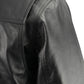 Milwaukee Leather LKM1601 Men's Black Lightweight Snap Front Casual Biker Leather Shirt