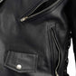 Milwaukee Leather LKM1711TALL Men's Black Tall-Sizes Side Lace Police Style Leather Jacket